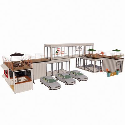 40ft Mobile Bar Restaurant Container Hotel Steel Container Storage Prefab Building with Galvanized Steel Frame and Bending