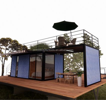 Shop Modern and Easy-to-Assemble Prefab Modular House with 50/75/100mm Wave Sandwich Panel Walls