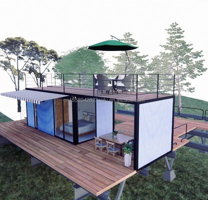 Shop Modern and Easy-to-Assemble Prefab Modular House with 50/75/100mm Wave Sandwich Panel Walls