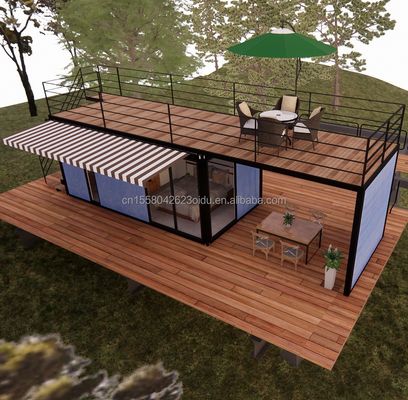 Shop Modern and Easy-to-Assemble Prefab Modular House with 50/75/100mm Wave Sandwich Panel Walls