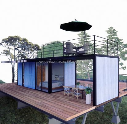 Shop Modern and Easy-to-Assemble Prefab Modular House with 50/75/100mm Wave Sandwich Panel Walls