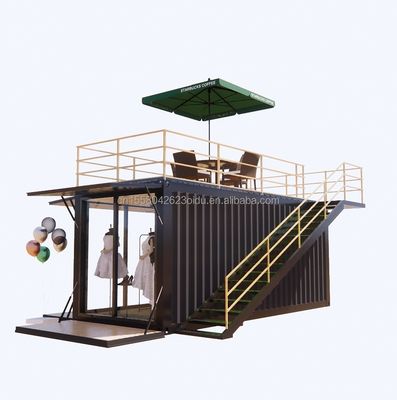Supermarket Prefabricated Container Store for Family Coffee Bar in Modular Design