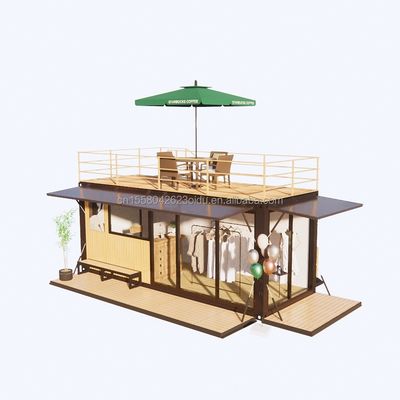 Supermarket Prefabricated Container Store for Family Coffee Bar in Modular Design