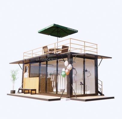 Supermarket Prefabricated Container Store for Family Coffee Bar in Modular Design