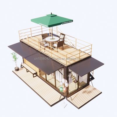 Supermarket Prefabricated Container Store for Family Coffee Bar in Modular Design