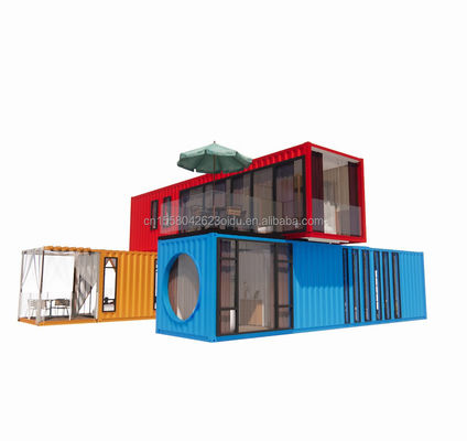 20ft 40ft Steel Frame Galvanized Steel Bending 180g Modular Modern Home Luxury Container Prefabricated House for Hotel