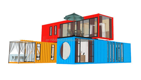 20ft 40ft Steel Frame Galvanized Steel Bending 180g Modular Modern Home Luxury Container Prefabricated House for Hotel
