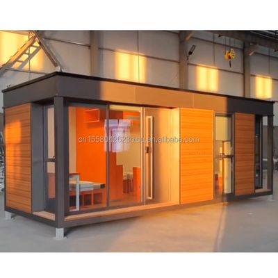 EU CE Certified Prefabricated Luxury Bedroom Container Home Sandwich Panel Studio Hotel House Customized Color