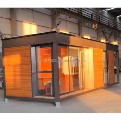 EU CE Certified Prefabricated Luxury Bedroom Container Home Sandwich Panel Studio Hotel House Customized Color