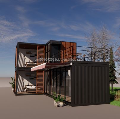 Design Steel Structure Modular Villa Easy Assemble Modern Home Luxury Container Prefabricated Houses Flat Pack Container