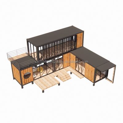 Movable Galvanized Steel Container House for Villa Office and Public Toilet Prefabricated Villa