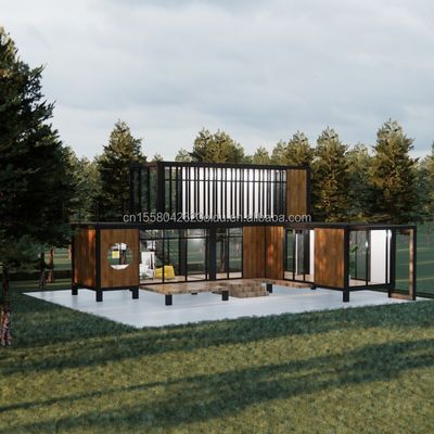 Movable Galvanized Steel Container House for Villa Office and Public Toilet Prefabricated Villa