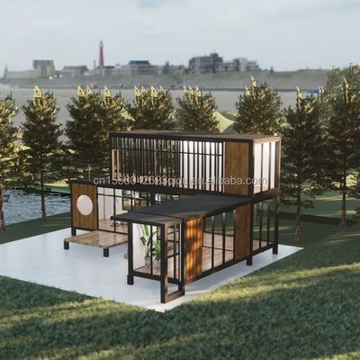 Movable Galvanized Steel Container House for Villa Office and Public Toilet Prefabricated Villa