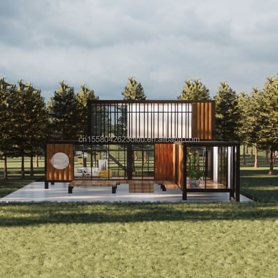 Movable Galvanized Steel Container House for Villa Office and Public Toilet Prefabricated Villa