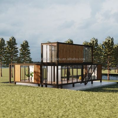 Movable Galvanized Steel Container House for Villa Office and Public Toilet Prefabricated Villa