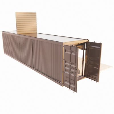 Wall 50/75/100mm Wave Sandwich Panel Portable House Mobile Homes Prefabricated Shipping Container Bar Aluminum Alloy Windows