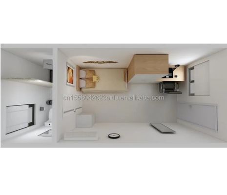 Detachable Extendable 20ft Garden Hotel Mobile House Wooden Studio Flat Container for Hotel Steel Structure Frame Welded