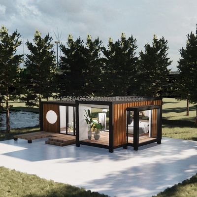 Modern Design Luxury Glass Wall Prefab Container House StrayBirds Prefabricated Modular Home Hotel for Resort Villa
