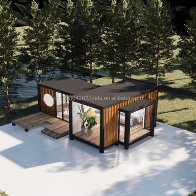 Modern Design Luxury Glass Wall Prefab Container House StrayBirds Prefabricated Modular Home Hotel for Resort Villa