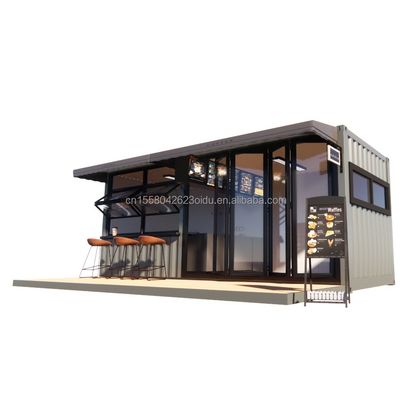 Shop 20ft Prefabricated Container Bar with 50/75/100mm Wave Sandwich Panel Walls Portable and Easy to Set Up