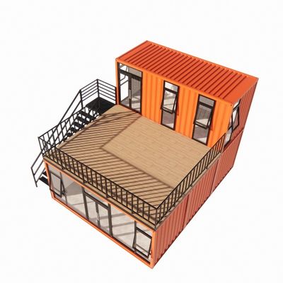 Prefab Shipping Container Pop Up Coffee Shop Restaurant Wall Options of 50/75/100mm Wave Sandwich Panel