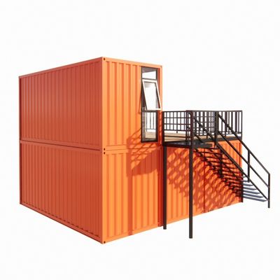 Prefab Shipping Container Pop Up Coffee Shop Restaurant Wall Options of 50/75/100mm Wave Sandwich Panel