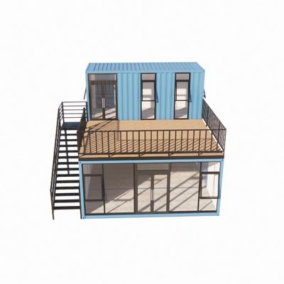 Prefab Shipping Container Bar Pop Up Coffee Shop Restaurant Mobile Container Bar with Galvanized Steel Bending Steel Frame 180g