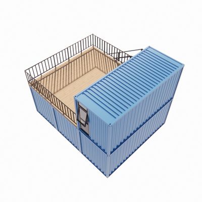 Prefab Shipping Container Bar Pop Up Coffee Shop Restaurant Mobile Container Bar with Galvanized Steel Bending Steel Frame 180g
