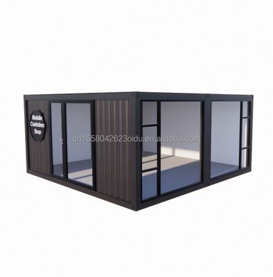 2023 Prefabricated Modular Container Houses with Aluminum Alloy Windows and Galvanized Steel Square Tubes
