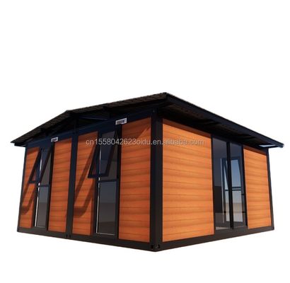 Removable Sandwich Panels Flat Pack Prefabricated Garden House for Easy Assembly and Transport in 20ft or 40ft Container