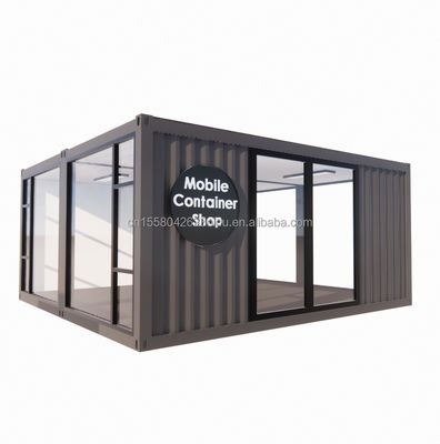 2023 Prefabricated Modular Container Houses with Aluminum Alloy Windows and Galvanized Steel Square Tubes