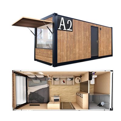 20ft Custom Flat Packaging Wooden Container Prefab House for Garden Office Hotel Container Houses