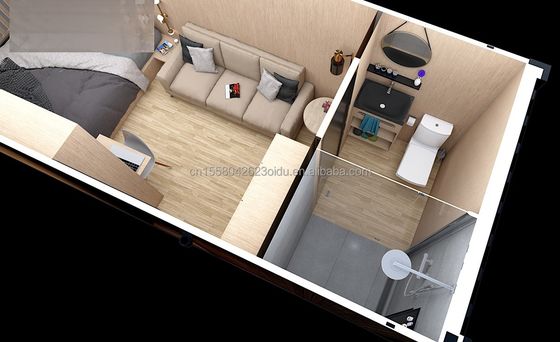 20ft Custom Flat Packaging Wooden Container Prefab House for Garden Office Hotel Container Houses