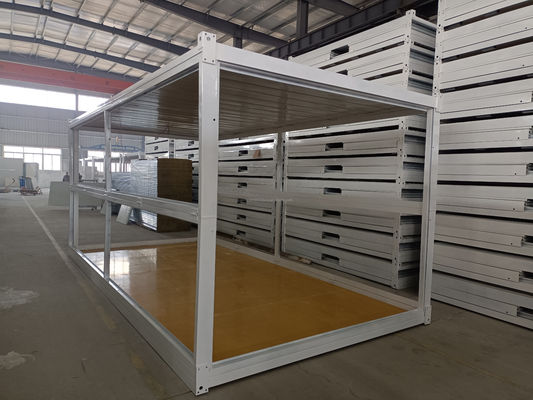 50/75/100mm Wave Sandwich Panel 20ft Flat Packaging Quick Folder Container Trailer for Your B2B Needs