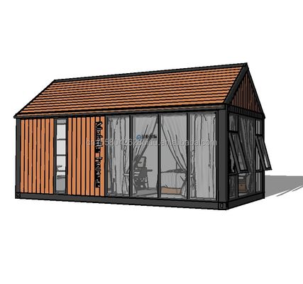 Experience the Ultimate Comfort in a 2-Bedroom Wooden House Hotel with Wall 50/75/100mm Wave Sandwich Panel