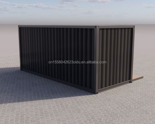 Easy Installation 20ft Prefab Shipping Container Home Houses with Bathroom and Wall 50/75/100mm Wave Sandwich Panel