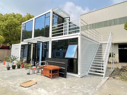 Modern Design Luxury Prefabricated Flat Pack Container Hotel Kitchens with 50/75/100mm Wave Sandwich Panel Walls