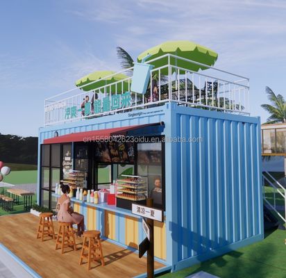 Hotel Modern Design 20ft or 40ft Prefabricated Container Coffee Shop and Bar for Hotel