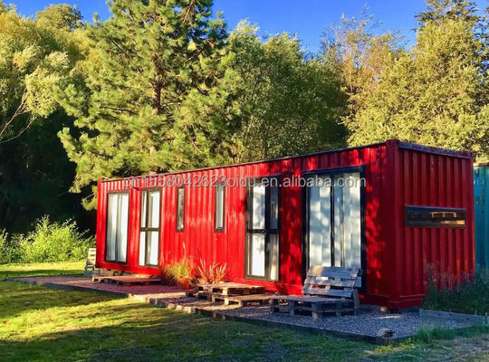 40ft 20ft Modern Luxury Garden Hotel Mobile Small House with Quick Installation and 50/75/100mm Wave Sandwich Panel Wall