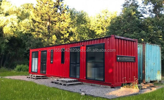 40ft 20ft Modern Luxury Garden Hotel Mobile Small House with Quick Installation and 50/75/100mm Wave Sandwich Panel Wall