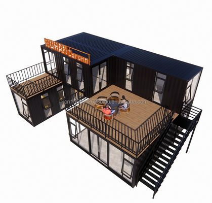 20ft or 40ft Container Houses Custom Made Bar Cafe Hotel Restaurant Store Shipping Container Coffee Shop Container Shop Kiosk