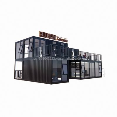 20ft or 40ft Container Houses Custom Made Bar Cafe Hotel Restaurant Store Shipping Container Coffee Shop Container Shop Kiosk