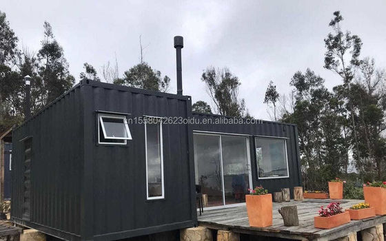 Aluminum Alloy Windows and Modern Design Style within 20ft Luxury 2-Bedroom Prefabricated Container Resort Hotel
