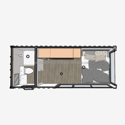 Wall 50/75/100mm Wave Sandwich Panel Container Houses for Your Requirements