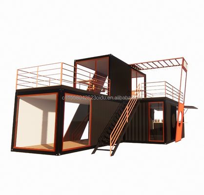 Steel Structure Prefab Cabin Luxury Container House with Galvanized Steel Bending 180g Frame