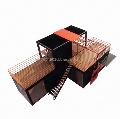Steel Structure Prefab Cabin Luxury Container House with Galvanized Steel Bending 180g Frame