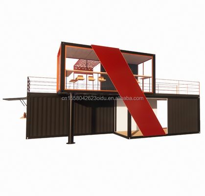 Steel Structure Prefab Cabin Luxury Container House with Galvanized Steel Bending 180g Frame