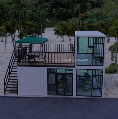 Galvanized Steel Bending Frame Movable Shipping Container Shops Bar Container Mobile Coffee Shop Contains House Prefab