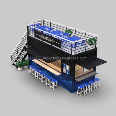 Customized Color 20FT or 40FT Luxury Shipping Container Bar Prefabricated Foldable Cafe Container Coffee Shop