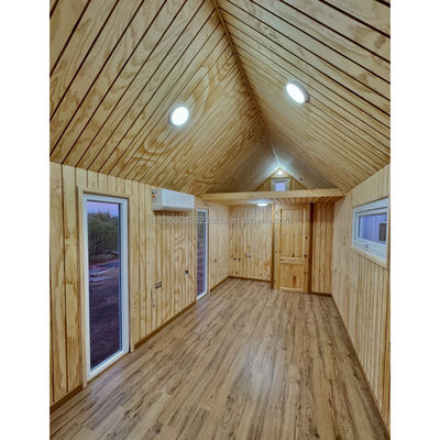 Modern Triangular Resort Hotel Prefab Container House with One Bed Bathroom Kitchen and Garden Features Sandwich Panel Door